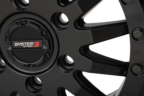System 3 SB-8 Beadlock Wheel 5 & 6 Lug – Matte Black - Dunes 2 Dezert SXS