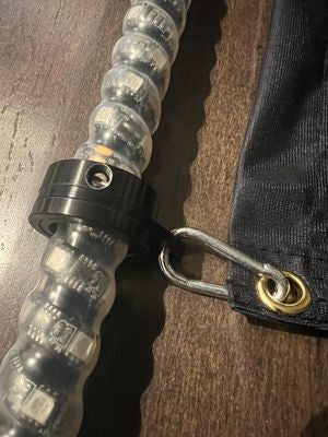 SWIVEL LED WHIP FLAG CLIPS - WHIP PAIR - Dunes 2 Dezert SXS