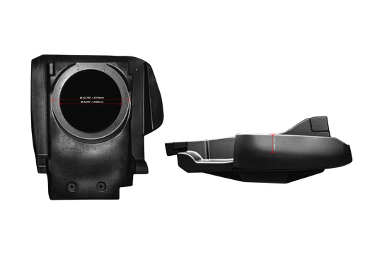 Can-Am® Maverick R 10" Front Subwoofer Enclosure – Unloaded | UTVS-R-ENC-10-FPASS - Dunes 2 Dezert SXS