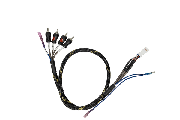 Can-Am® Maverick R BRP GO Front & Rear RCA Output Harness + Remote | UTVS-GO-RCA-OUT - Dunes 2 Dezert SXS