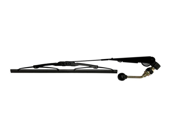 Black glass windshield with hand wiper and vents for Polaris RZR 900, 1000, XP Turbo (2014–2020)