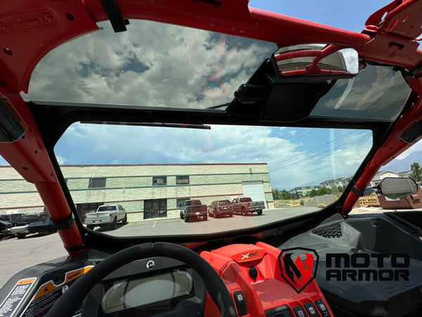 Moto Armor Dual-Speed Electric Wiper Kit for Can-Am Maverick X3 Gen 2 Windshields – Plug & Play, Powder-Coated Housing, Includes Switch