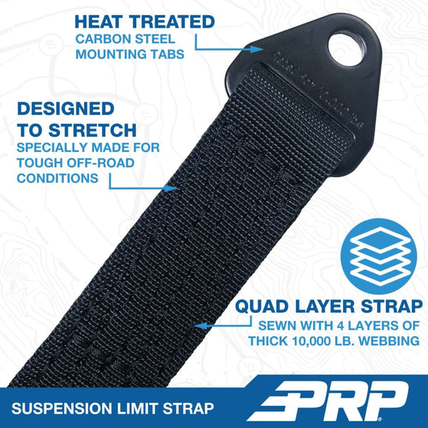 PRP Quad Layered Limit Straps – 6" to 44" | UTV/Off-Road - Dunes 2 Dezert SXS
