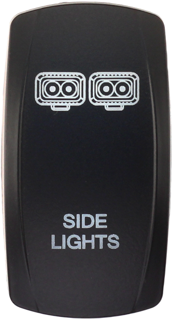 Side Lights rocker switch cover compatible with Contura V, XTC, Daystar, and sPod systems – rocker only, no switch included