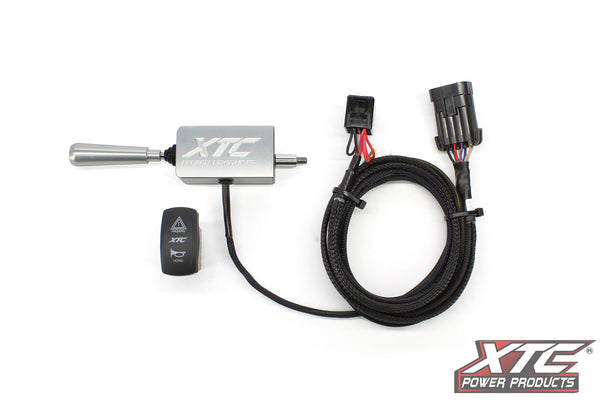 2024+ Polaris XPEDITION turn signal kit with billet lever, LED lights, OEM plug-in harness, hazard switch, and license plate output