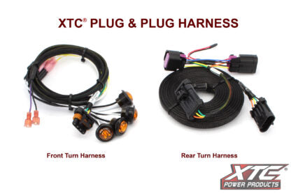2024+ Polaris XPEDITION turn signal kit with billet lever, LED lights, OEM plug-in harness, hazard switch, and license plate output