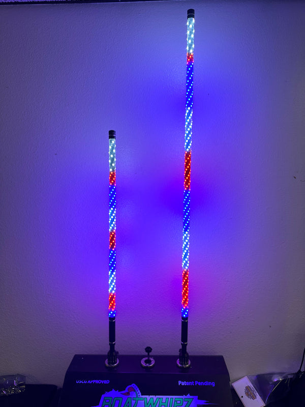 3' Spiral Wound LED Whip (Bluetooth) - Dunes 2 Dezert SXS