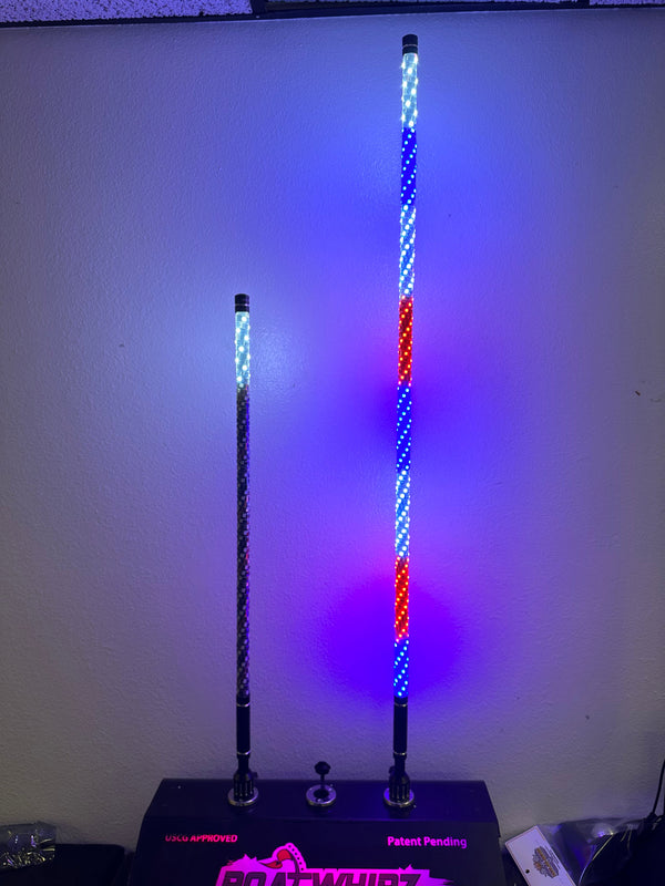3' Spiral Wound LED Whip (Bluetooth) - Dunes 2 Dezert SXS