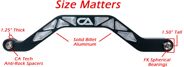 Polaris RZR High Clearance Radius Rods (LOWER) - Dunes 2 Dezert SXS