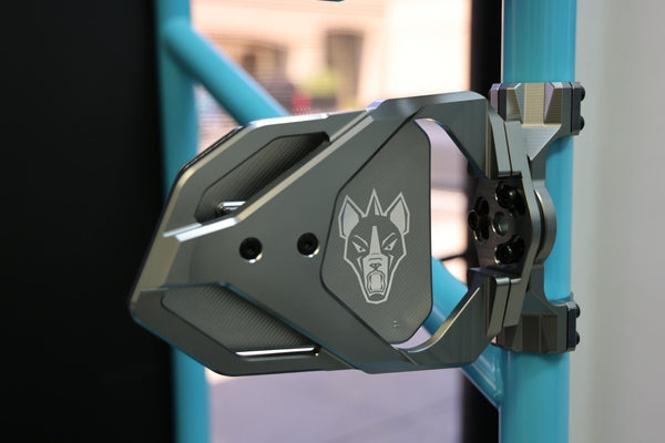 Cuero Race UTV Side Mirror Titanium - Dunes 2 Dezert SXS