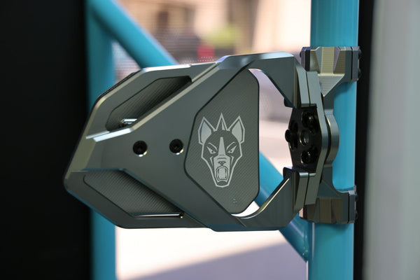 Cuero Race UTV Side Mirror Titanium - Dunes 2 Dezert SXS