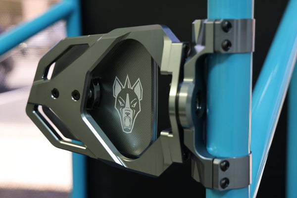 Cuero Race UTV Side Mirror Titanium - Dunes 2 Dezert SXS