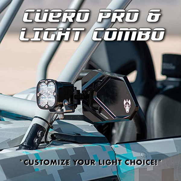 Cuero Pro Mirror Light Combo in Black - Dunes 2 Dezert SXS