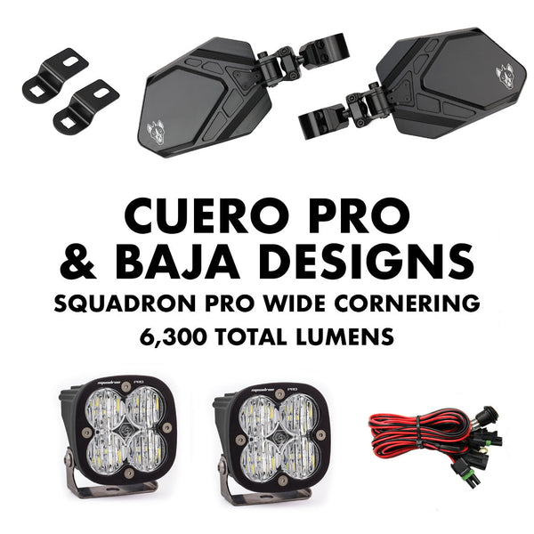 Cuero Pro Mirror Light Combo in Black - Dunes 2 Dezert SXS