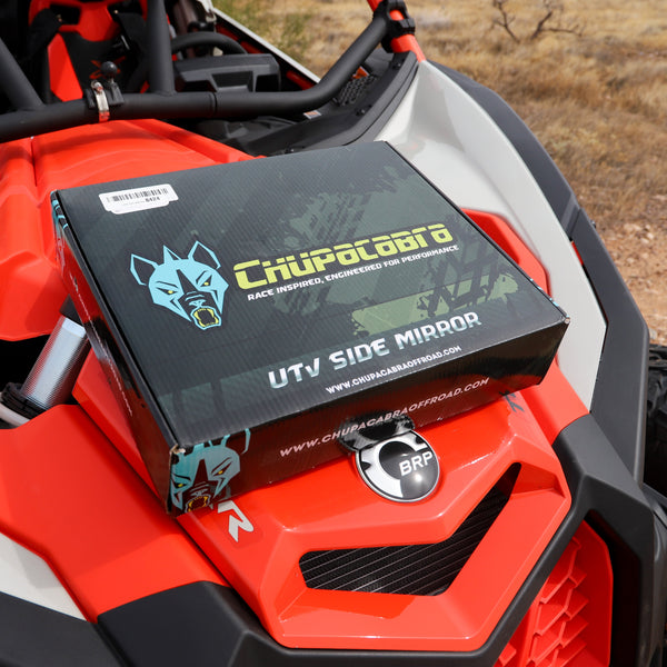 Offroad Rear View Side Mirror for UTV (Pack of 2) For 1.6" - 2" Roll Cage Bar - Dunes 2 Dezert SXS