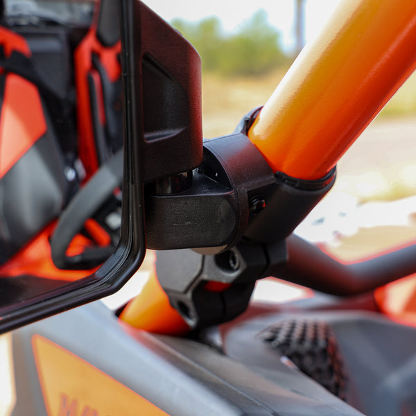 Offroad Rear View Side Mirror for UTV (Pack of 2) For 1.6" - 2" Roll Cage Bar - Dunes 2 Dezert SXS