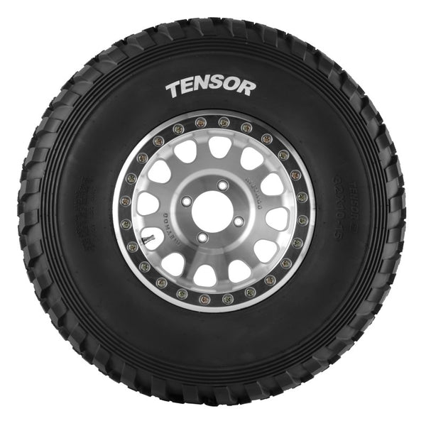 Tensor DS Desert Series UTV tire with aggressive tread and ribbed sidewalls for race-grade traction and puncture resistance
