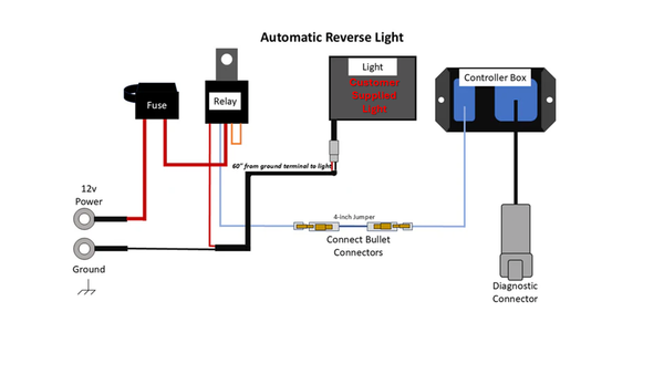 Smart Wire Reverse Light Kit No Light Can