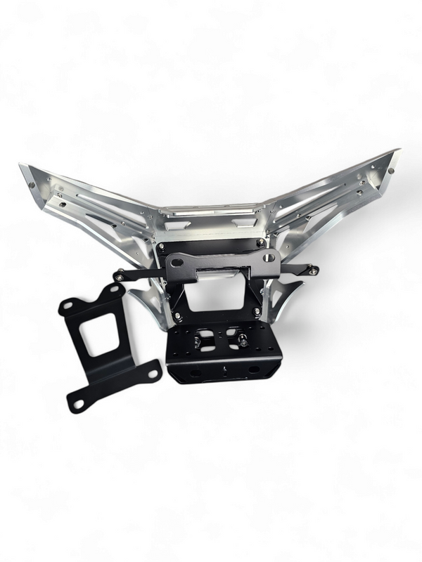 2017 to Current Can-Am X3 Maverick Machined Billet Front Winch Bumper (Clear Anodize) - Dunes 2 Dezert SXS