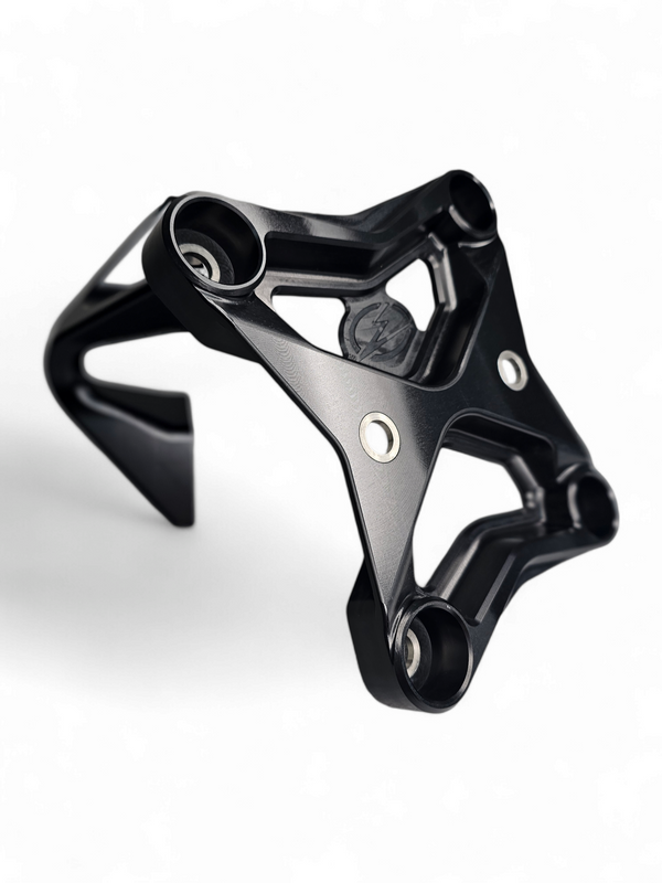 2017 to current Can Am X3 Maverick 6 bolt EOD XL Radius Rod Plate with Tow Hook Black - Dunes 2 Dezert SXS