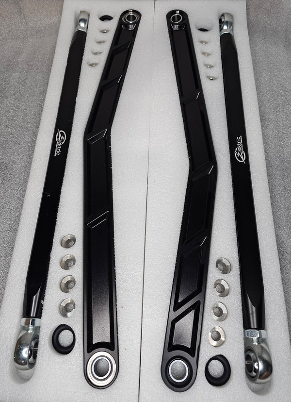 2020 to Current Polaris RZR Pro XP Radius Rods in Black Finish - Dunes 2 Dezert SXS