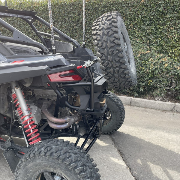 Polaris RZR Pro R Swing out Spare Tire Carrier by Fastlab - Dunes 2 Dezert SXS