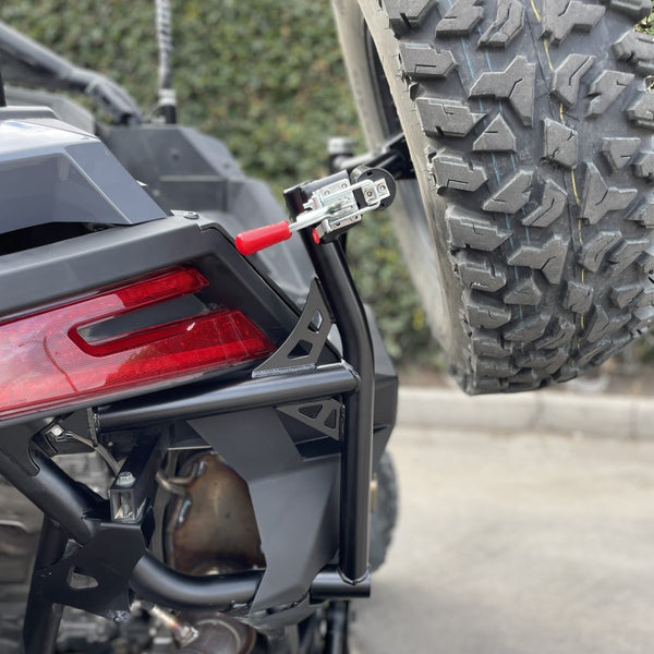 Polaris RZR Pro R Swing out Spare Tire Carrier by Fastlab - Dunes 2 Dezert SXS