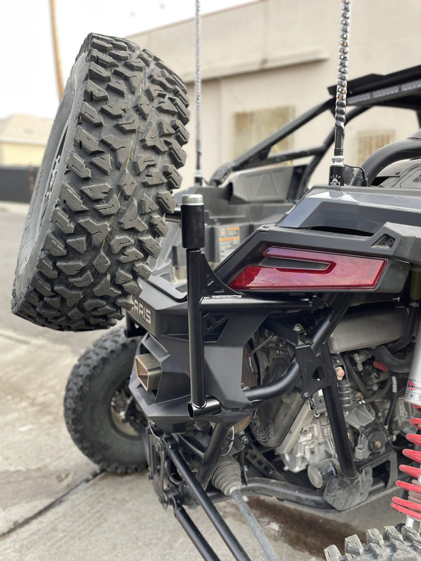 Polaris RZR Pro R Swing out Spare Tire Carrier by Fastlab - Dunes 2 Dezert SXS