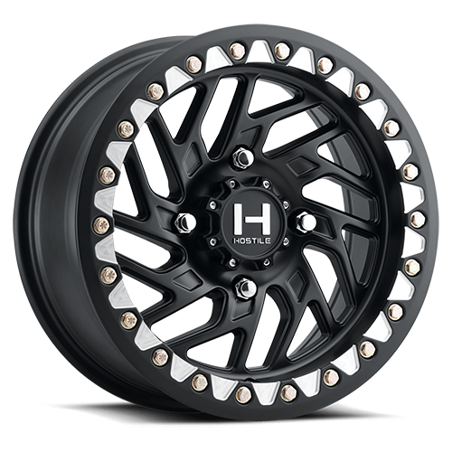 Hostile H316 Jigsaw Beadlock UTV Wheel – Satin Black - Dunes 2 Dezert SXS