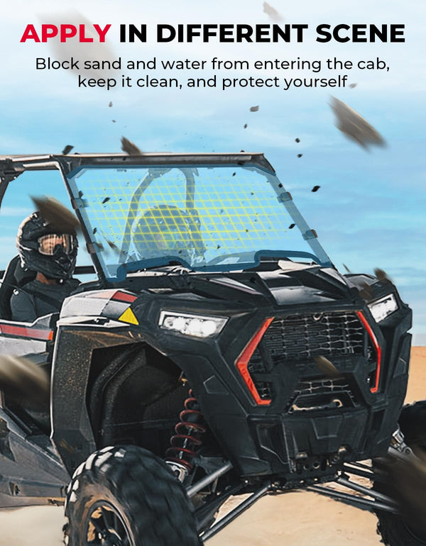 Cab Enclosures Front Windshield for Polaris RZR XP 1000/4 - Dunes 2 Dezert SXS