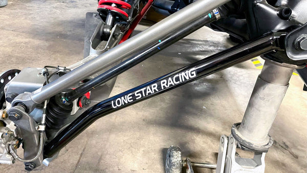 Lone Star Racing Polaris Pro R & Turbo R Hi-Clearance Lower Radius Rods (Pair) - Dunes 2 Dezert SXS