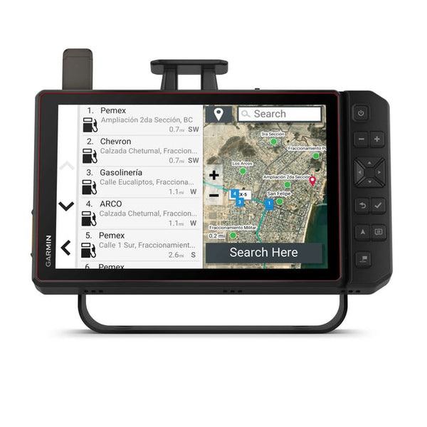 Garmin Tread XL Baja 10-inch off-road GPS navigator with team tracking and custom race notes.