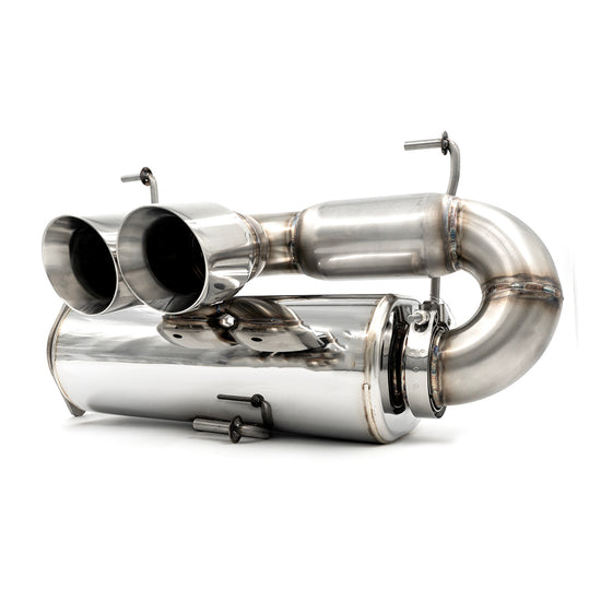 Bikeman RZR PRO-R 3" Dual Tip Exhaust – Turbo Ready - Dunes 2 Dezert SXS