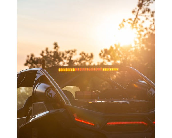 Rigid Chase Bar horizontal surface mount kit with 15° tilt, stainless steel construction, and UV-resistant finish for rear LED bar installs.