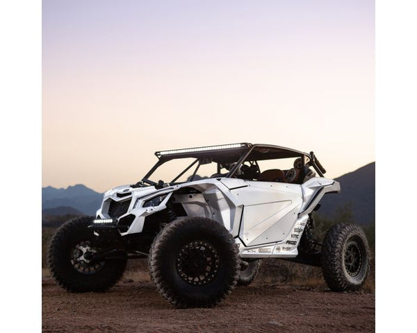 Rigid Industries 20-inch Radiance Plus SR-Series LED Light Bar with 8 RGB backlight color options and single-row spot optics.