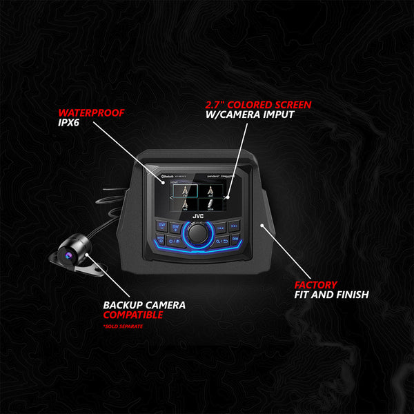 2017-2025 Can-Am® X3, Phase-1 A-Spec 2-Speaker System w/JVC - Dunes 2 Dezert SXS
