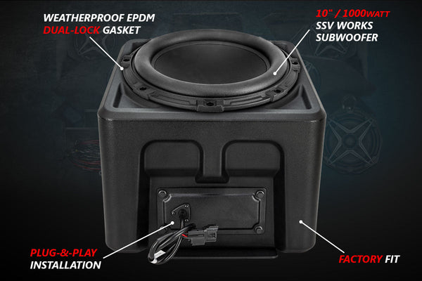 2018-2024 Polaris Ranger XP1000 A-Spec SSV Works 3-Speaker Audio System w/JVC - Dunes 2 Dezert SXS
