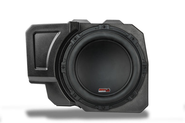 2020-2025 Polaris RZR Pro R/Turbo R/Pro XP 4 Rear-Seat 10in Subwoofer-Enclosure - Dunes 2 Dezert SXS