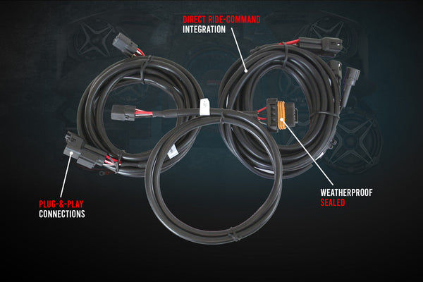 2021-2024 Polaris RZR Pro 8in Cage-Mounted Speaker Pods for Ride-Command - Dunes 2 Dezert SXS