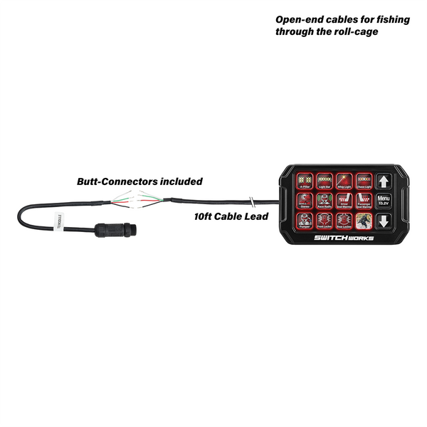 Alpha12 Digital Smart Switcher with 12-Outputs and Rollcage Mount - Dunes 2 Dezert SXS