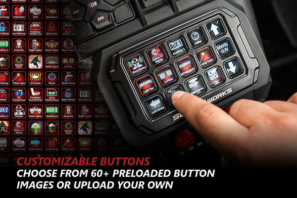 Alpha12 Digital Smart Switcher with 12-Outputs and Rollcage Mount - Dunes 2 Dezert SXS