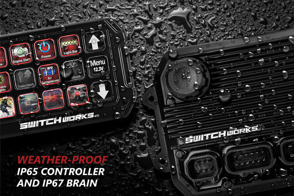 Alpha12 Digital Smart Switcher with 12-Outputs and Rollcage Mount - Dunes 2 Dezert SXS