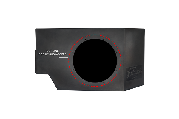 Can-Am® Defender Vented 10" Driver Subwoofer Enclosure Unloaded | UTVS-DEF-VENC-UNDRST-DRIVER - Dunes 2 Dezert SXS