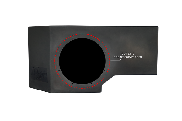 Can-Am® Defender Vented 10" Driver Subwoofer Enclosure Unloaded | UTVS-DEF-VENC-UNDRST-DRIVER - Dunes 2 Dezert SXS