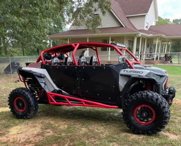 Polaris RZR Turbo 4-seat with full aluminum doors — UTV door kits | Dunes 2 Dezert