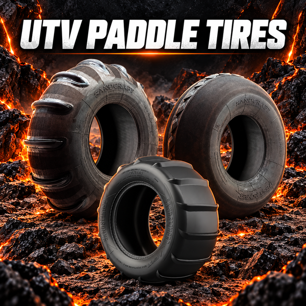 SandCraft and EFX UTV paddle tires for sand and dunes