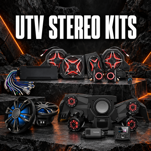 UTV stereo kits, speakers, amplifiers and subwoofers