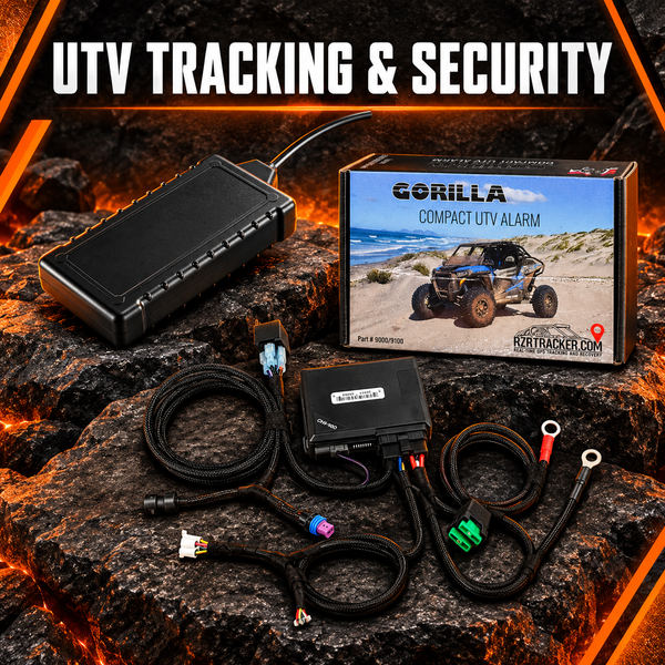 UTV GPS tracker, alarm system, and security wiring kit