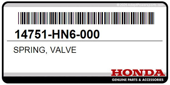 Honda OEM Valve Spring 14751-HN6-000 TRX250 - Dunes 2 Dezert SXS