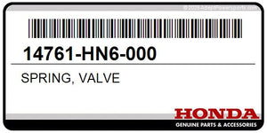 Honda OEM Valve Spring 14761-HN6-000 TRX250 Recon/X - Dunes 2 Dezert SXS